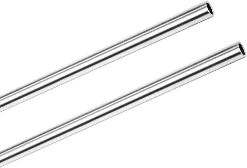 VALVENTO 5/8" OD 316 Stainless Steel Tube 12 inch Length Round Straight Steel Pipe Metal Tubing Industrial Metal Tube (2 Pcs) - Image 1